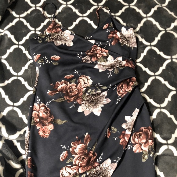 Navy floral mini dress - Picture 1 of 1
